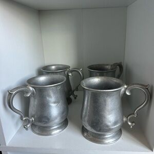 Wilton Armetale RWP Vintage Pewter Mugs Set of 4